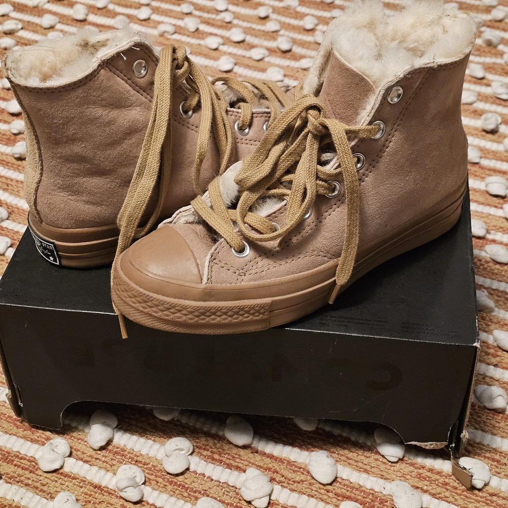 Converse Women's Tan High-Top Sneakers